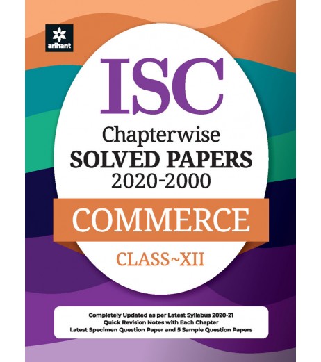 ISC Chapter Wise Solved Papers Commerce Class 12 | Latest Edition Oswaal ISC Class 12 - SchoolChamp.net
